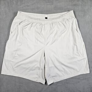 Lululemon Shorts Men’s Size XXL Pace Breaker Out Of Mind Liner White Athletic